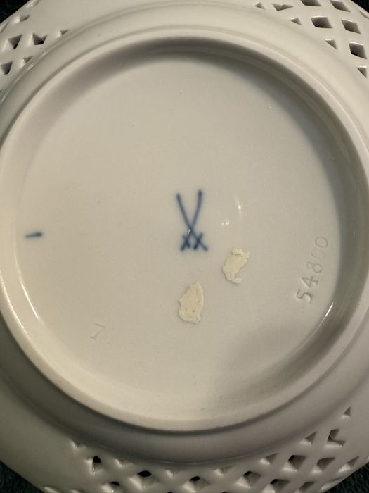 Meissen - ażurowy talerzyk