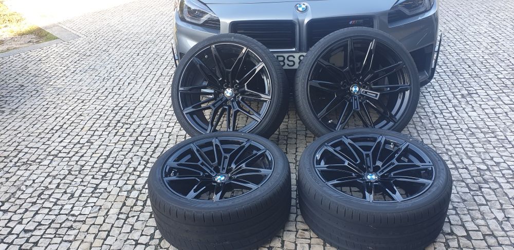 Jantes originais com pneus, BMW M2 Coupe G87, novas, 20 polegadas traseira,  19 polegadas a frente