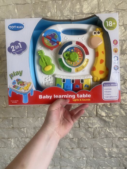 Столик інтерактивний ігровий музичний столик