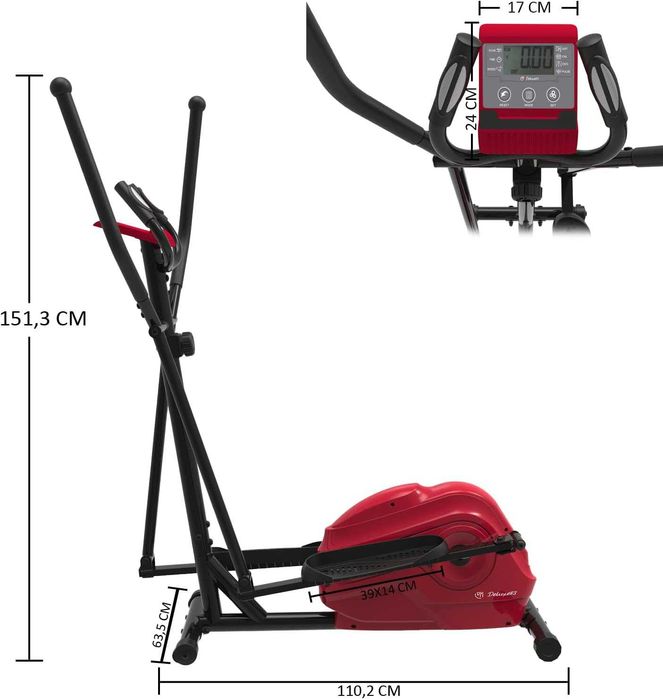 Еліптичний велосипед HSM-e180t 8 різних інтенсивностей до 150 кг