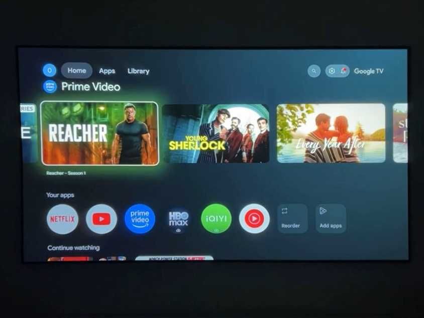 AUN U001 Pro Проектор 2050 ANSI Люмен! 1080P Full HD, Google TV (Android 14), YouTube, Netflix