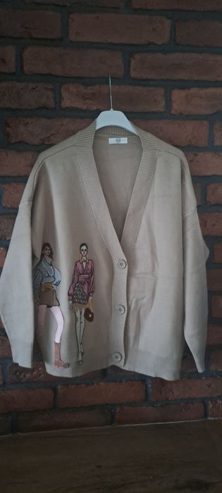 Sweter rozpinany miesisty ootd