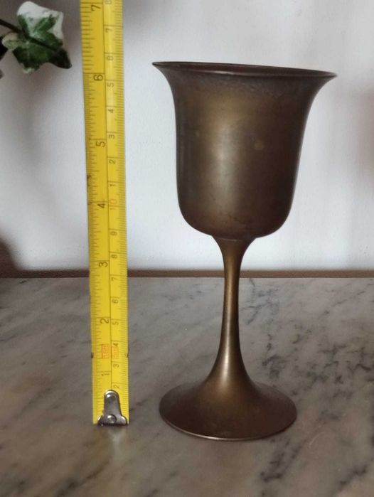 Cálice Antigo Metal Dourado