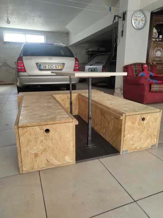 Movel camper van, arrumação camper van, módulo camper van