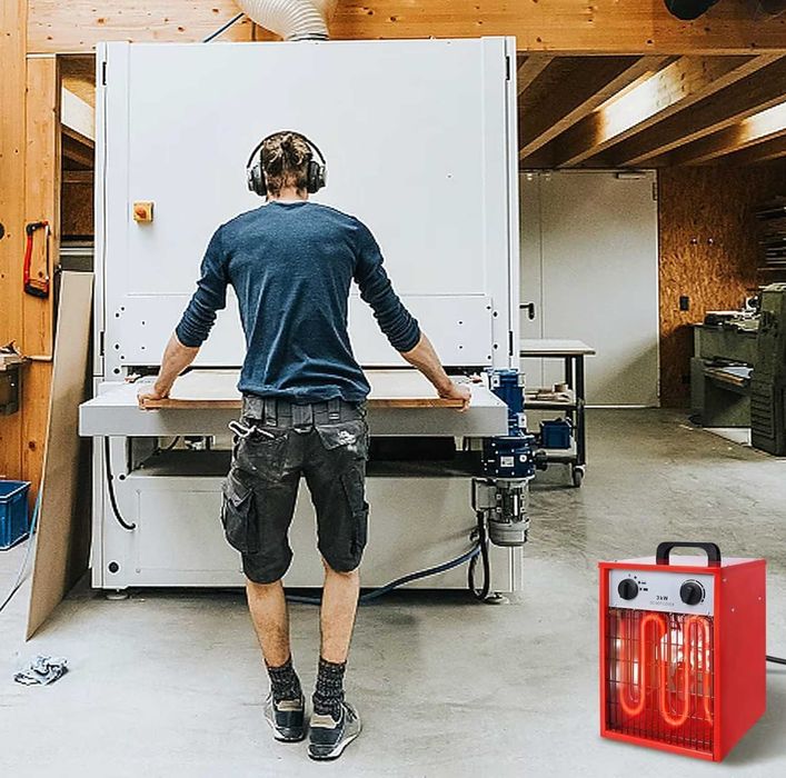 Grzejnik Budowlany Elektryczny Budowa Remonty Warsztat Samochodowy