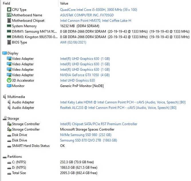 17,3" ASUS TUF Gaming FX705GD