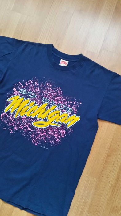 Koszulka NCAA Michigan Vinted Nutmeg z 1989 Made in USA