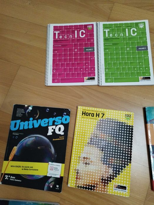 Livros escolares 7 ano