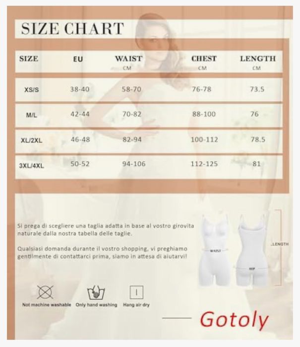 Body Damskie Modelujące Wyszczuplające Rozmiar XL/XXL