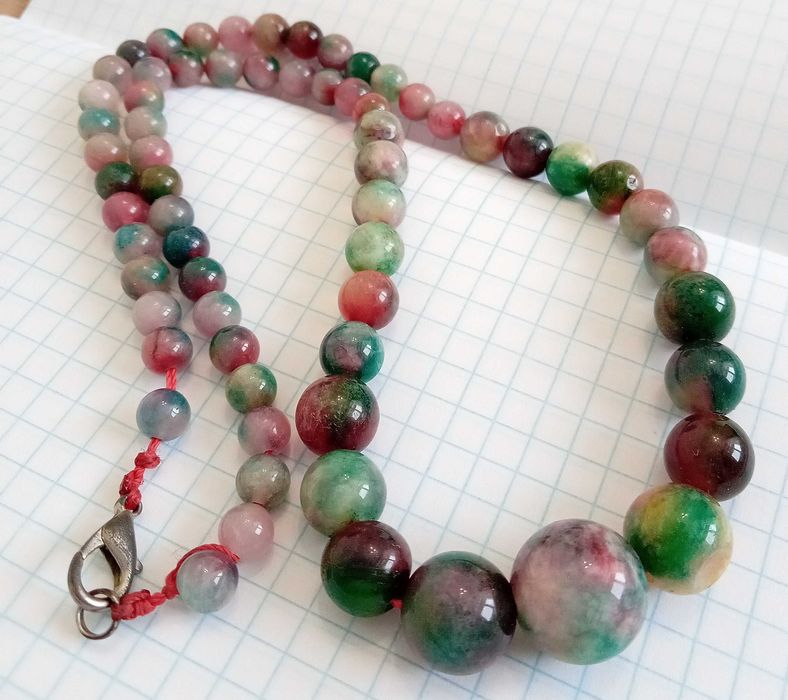 Цікаві буси намисто, натуральні камені, вінтаж