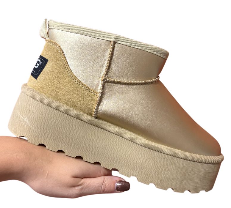 Botki Buty zimowe Śniegowce UGG Jasne
