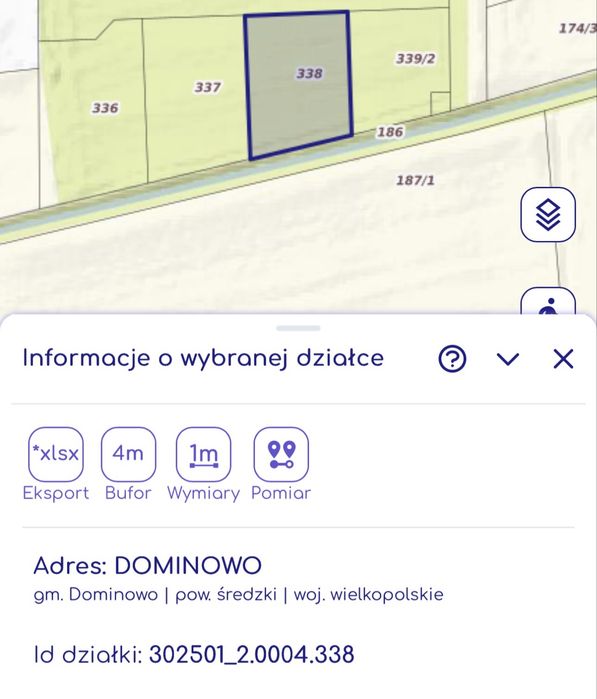 Działka budowlana Dominowo