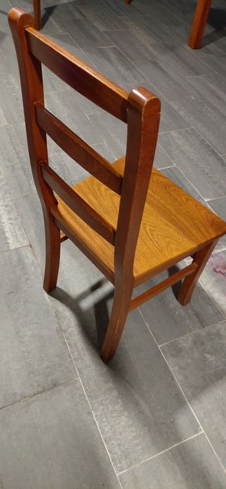 6 cadeiras em madeira (cerejeira)