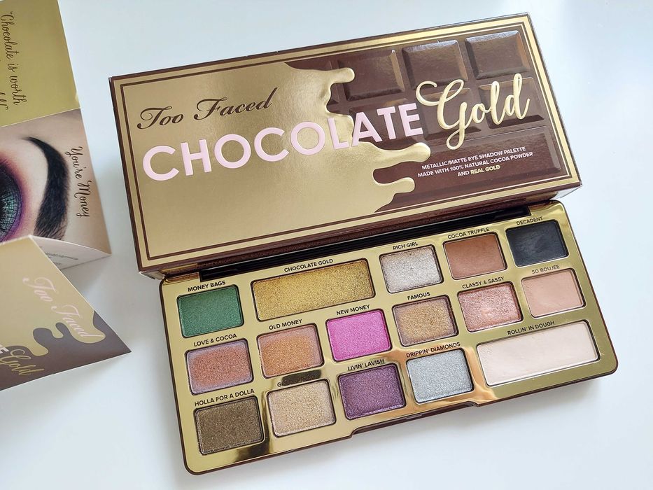 Too Faced Chocolate Gold paleta cieni do oczu