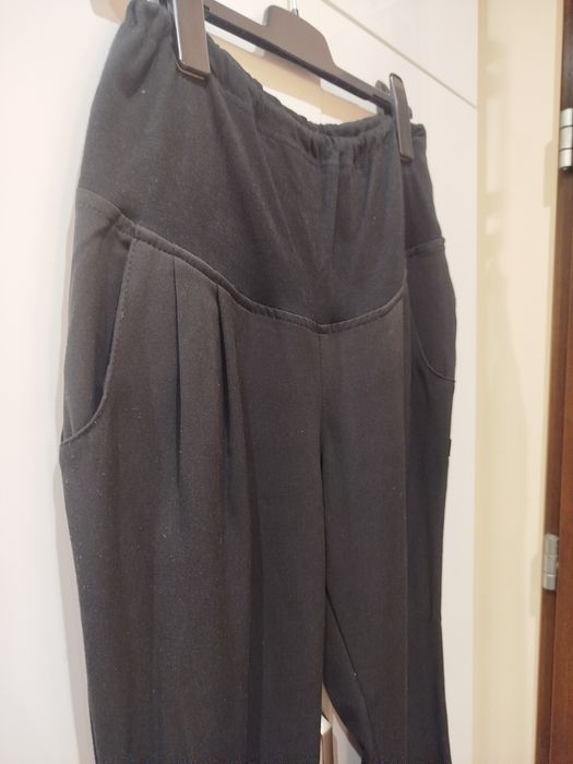 Spodnie ciążowe eleganckie szerokie r. XL