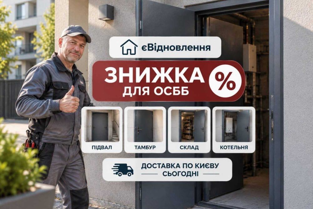 Металеві двері від ВИРОБНИКА‼️ Технічні / складські / підвальні / тамбурні / Входные двери