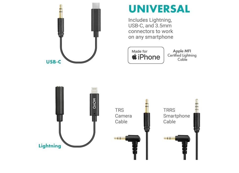 Movo Zestaw do vlogowania iVlogger-PRO dla iPhone'a/Androida