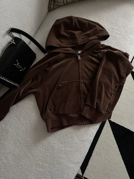 Зіп худі трендова шоколадна коричнева модна зипка зип худи h&m s-m-l