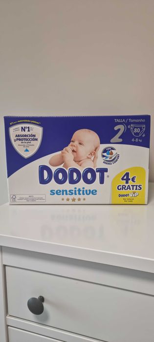 Fraldas Dodot sensitive - Tamanho 2 de 4 a 8 KG