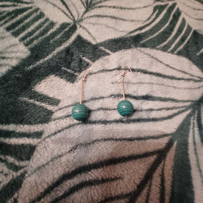 Kolczyki długie, kulki