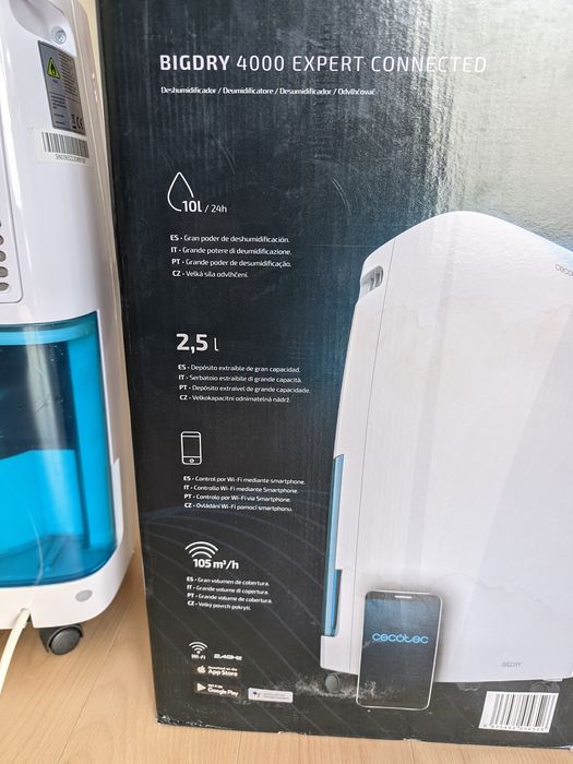 Desumidificador Cecotec Inteligente (Wi-Fi) – Vem com a caixa!