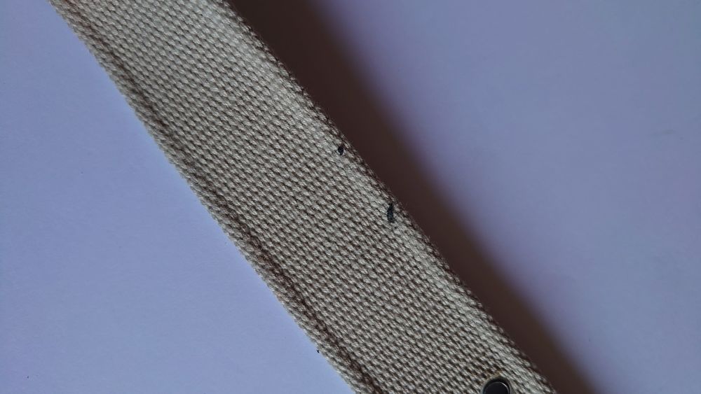 Pasek parciany 107 cm beżowy męski damski unisex sprawdź