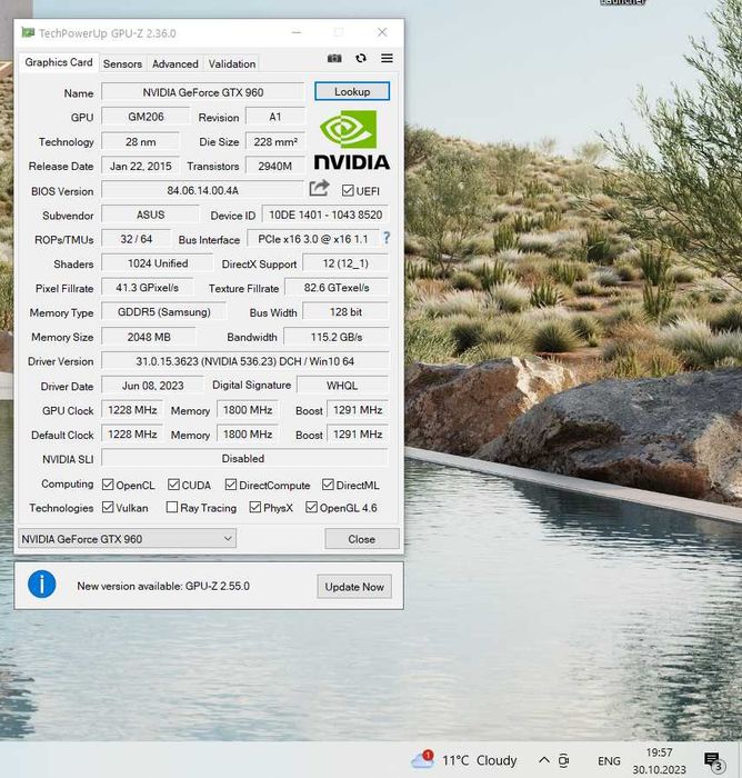 Asus GeForce GTX 960 Strix 2 GB