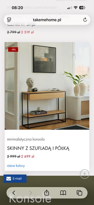 Konsola take me home loft industrial