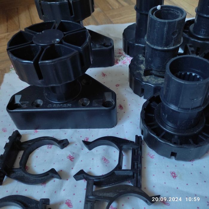 Nóżka meblowa cokołowa 100 mm, CAMAR 12szt