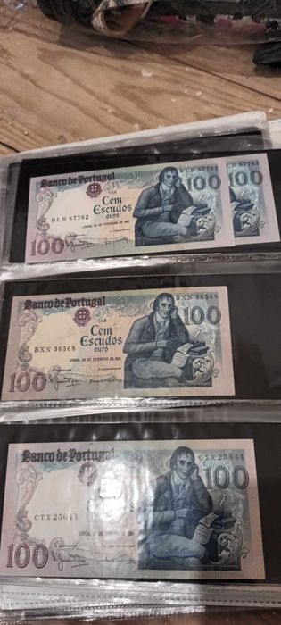 Coleção de notas Portuguesas Escudos