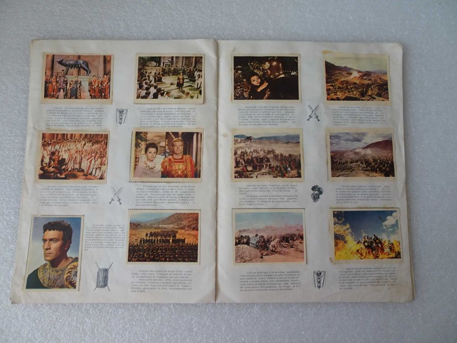 Caderneta de cromos A Queda do Império Romano (faltam 4 cromos)