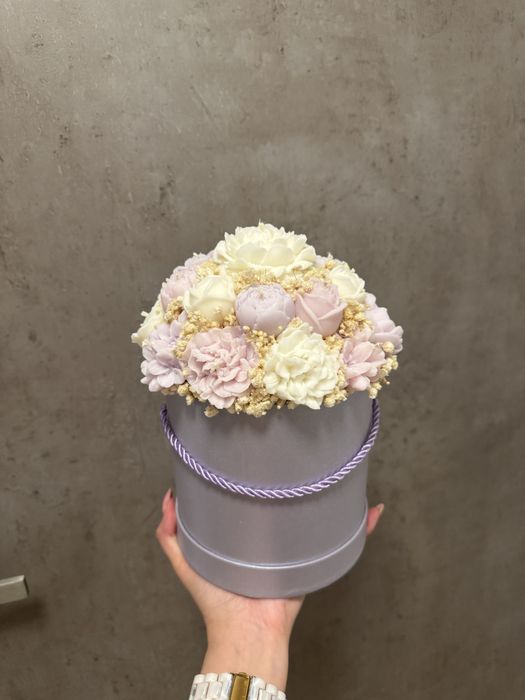 Świece sojowe candle box bukiet ze świec flower box walentynki prezent