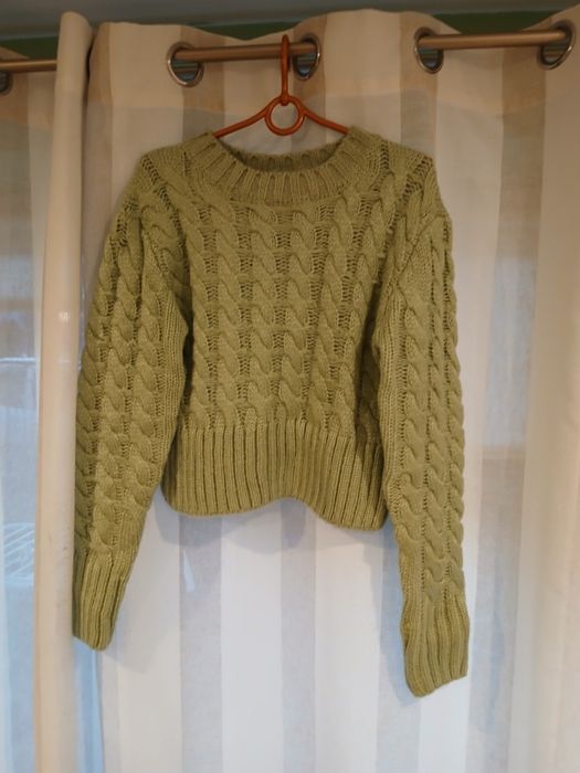 Sweter damski z warkoczami, Jasmine,nowy, S - ka,(7)