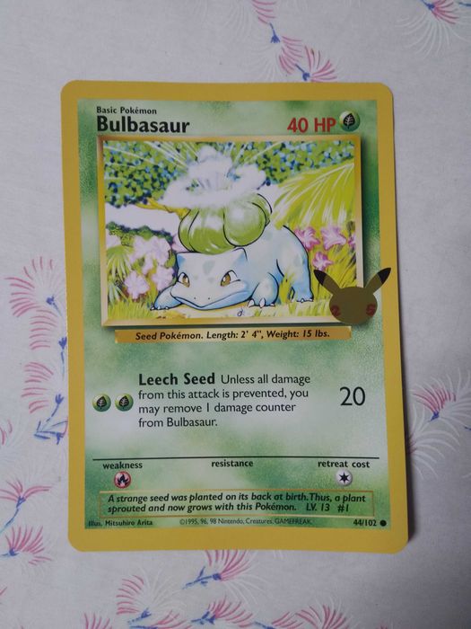Bulbasaur Charmander Squirtle Cartas Pokemon JUMBO First Partner Celebrations 25 anos