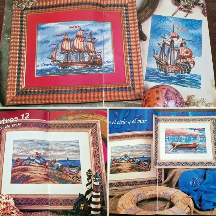 2 Revistas de Quadros em Ponto Cruz da Creactiones Artime em Espanhol
