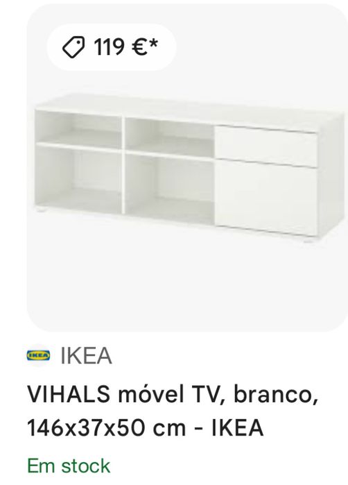 Vendo movel de Tv branco , usado porém muito conservado