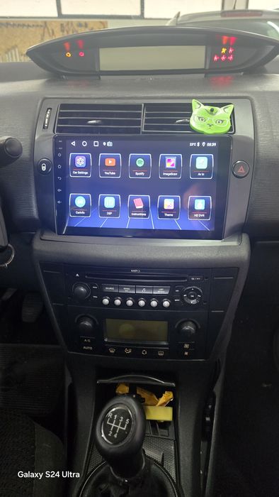 Rádio Android 14 com GPS Citroen C4 (Artigo novo)