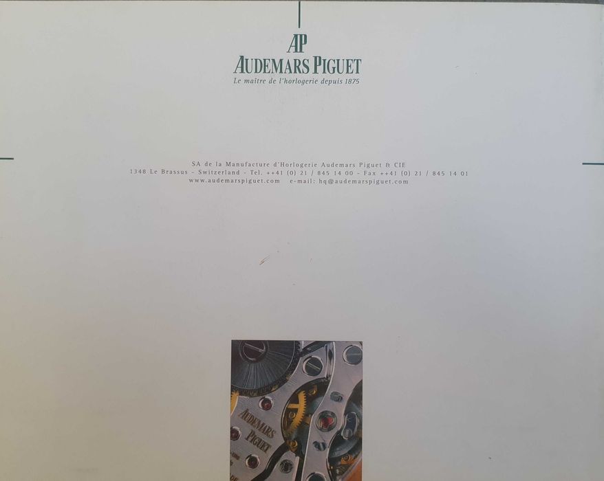 AP - Audemars Piguet - Catálogo / Livro OFICIAL de relógios - 1999