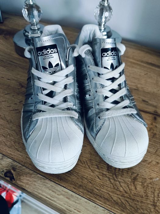 Buty adidas superstar 36 i 2/3 srebrne metaliczne