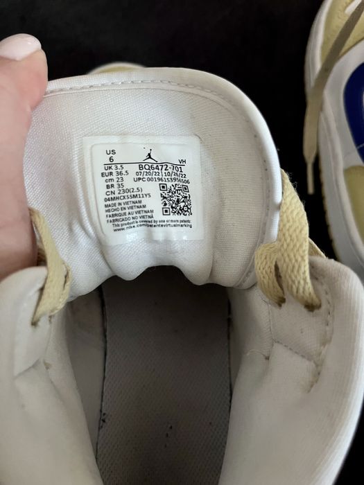 Nike , Air Jordan 1 , rozmiar 36,5 , Lemon Wash , Mid