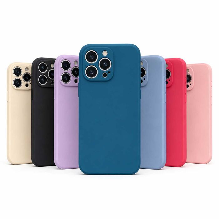 Etui iPhone 13 / 14 / 15 / 16 / 17 – Pro / Pro Max / Plus / Edge / Mini / Air / Plecki Case Różne Kolory Obudowa Ochronna