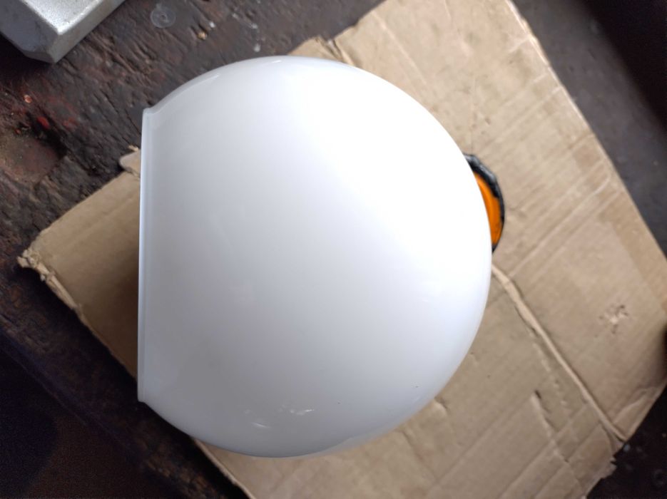 Klosz kula biały mleczny kula do salonu kuchni