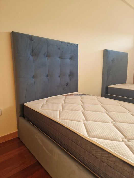 Camas de Solteiro Estofadas de Luxo 199€ - Disponíveis em Várias Cores! 190x90m! topp de Gama Novas Direto Da Fabrica