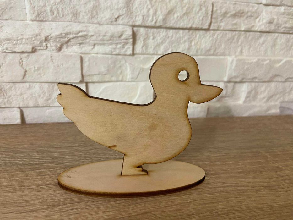Kura Kaczka drewno statuetka kolorowanka dekoracja wielkanoc