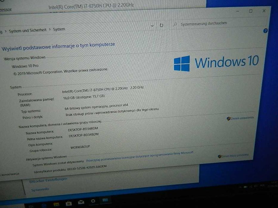 Fujitsu Celsius H780 Core i7-8750H 16GB DDR4 512GB NVMe