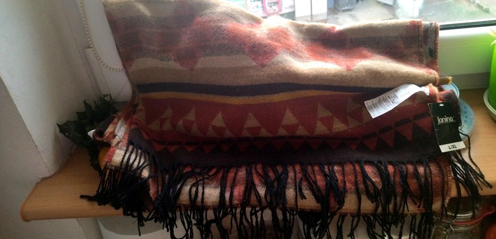 Orientalny szal-poncho   r.L/XL       + gratis