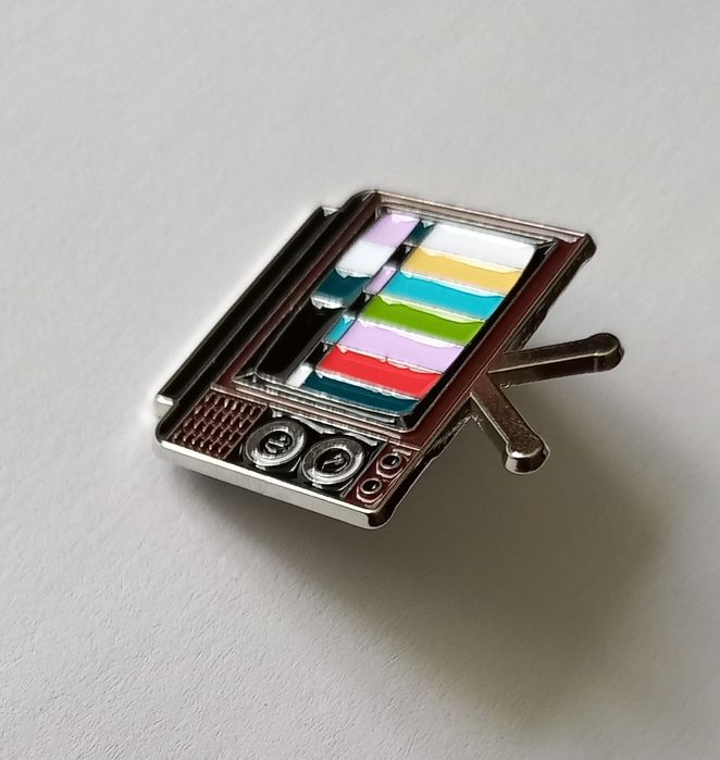 Broszka przypinka pin Telewizor z PRL