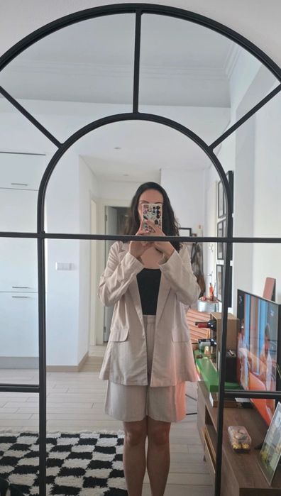 Conjunto blazer e calções