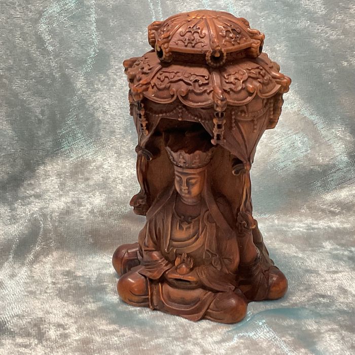 Escultura em madeira exótica 10 cm