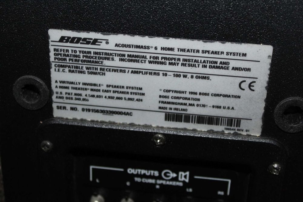 BOSE ACOUSTIMASS 6 HOME Subwoofer pasywny Wysyłka